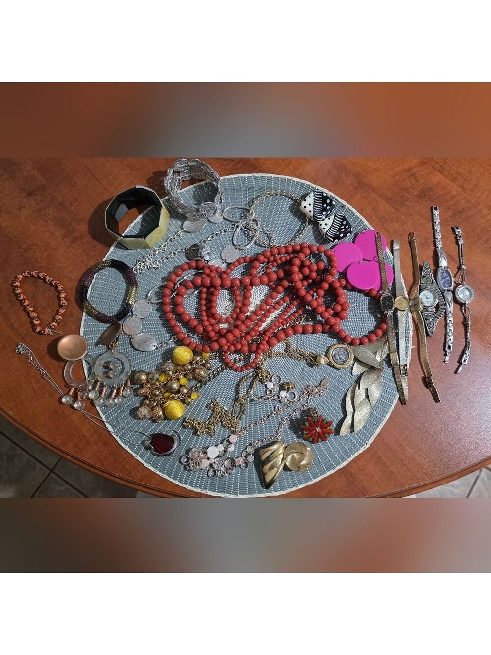 Assorted Costume Jewelry And Watches